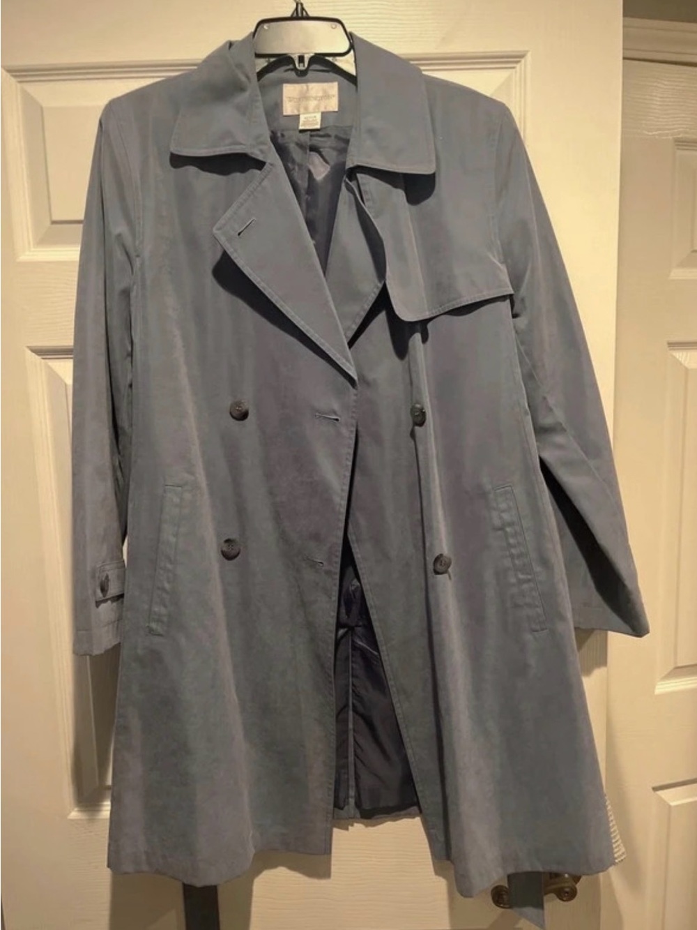 Worthington Light Blue Trench Coat
